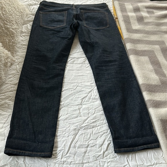 Everlane -The Organic Cotton Slim-Fit Jean. 35x32. Dark Indigo - Picture 8 of 8